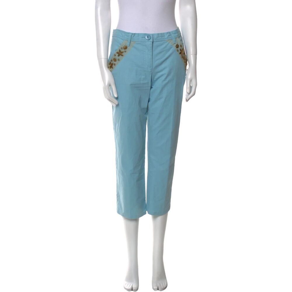 Vintage y2k Moschino Jeans Baby Blue Embellished Pants